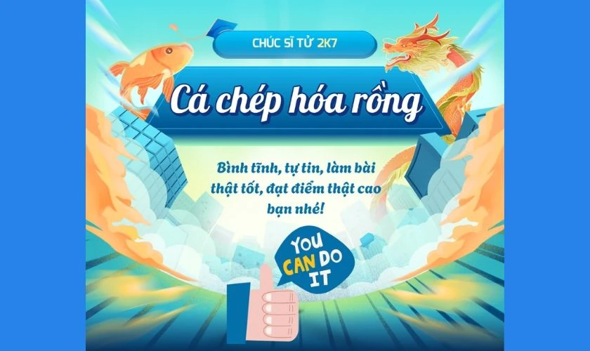 Ảnh chúc các bạn học sinh thi tốt