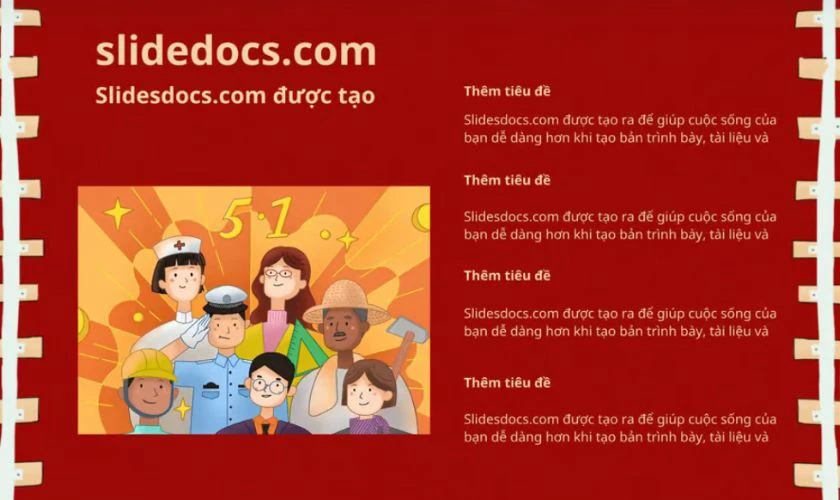PowerPoint 30/4 1/5 chủ đề người lao động