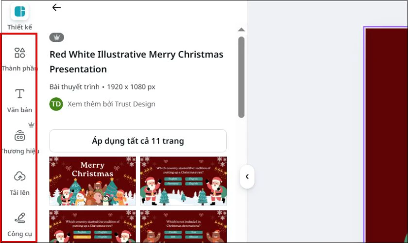 Cách làm PowerPoint Noel đơn giản