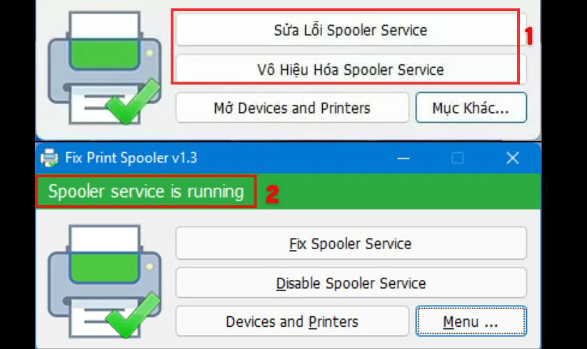  Tiến h&agrave;nh sửa lỗi hoặc v&ocirc; hiệu ho&aacute; Print Spooler