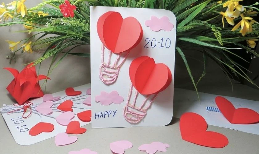 Làm thiệp 20/10 handmade tặng mẹ cực ý nghĩa