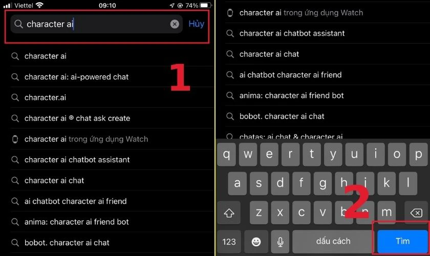 C&aacute;ch tải Character AI tr&ecirc;n điện thoại