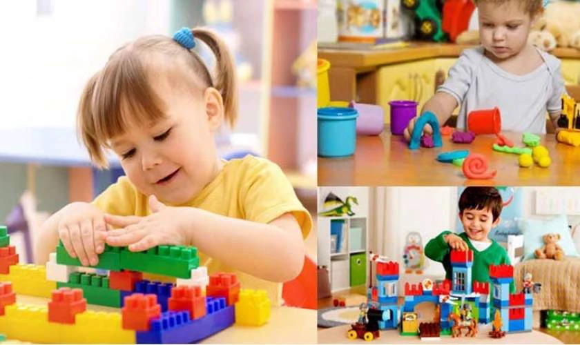 Đồ chơi lắp r&aacute;p cho b&eacute; l&agrave;m qu&agrave; gi&aacute;ng sinh