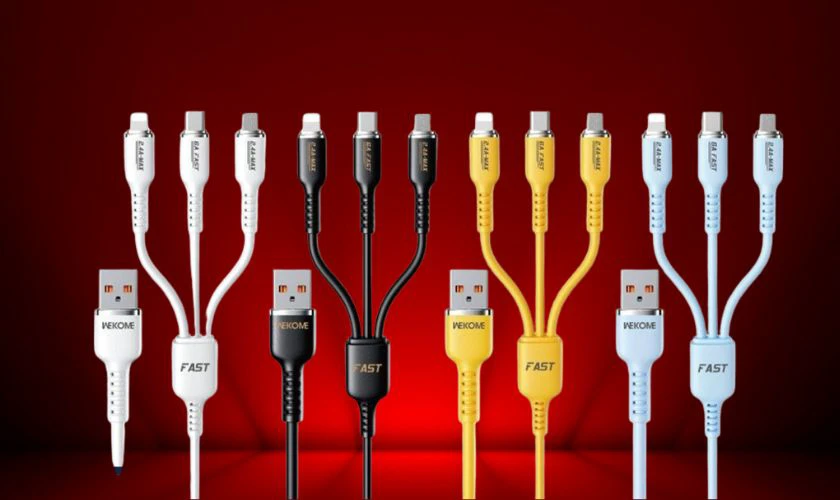 C&aacute;p sạc nhanh 3 trong 1