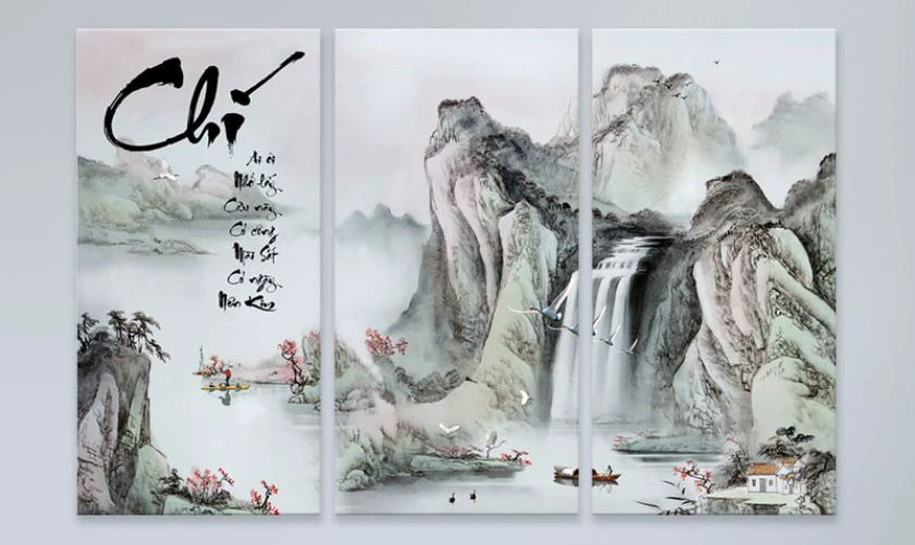 Tranh treo tường thư ph&aacute;p / phong thủy