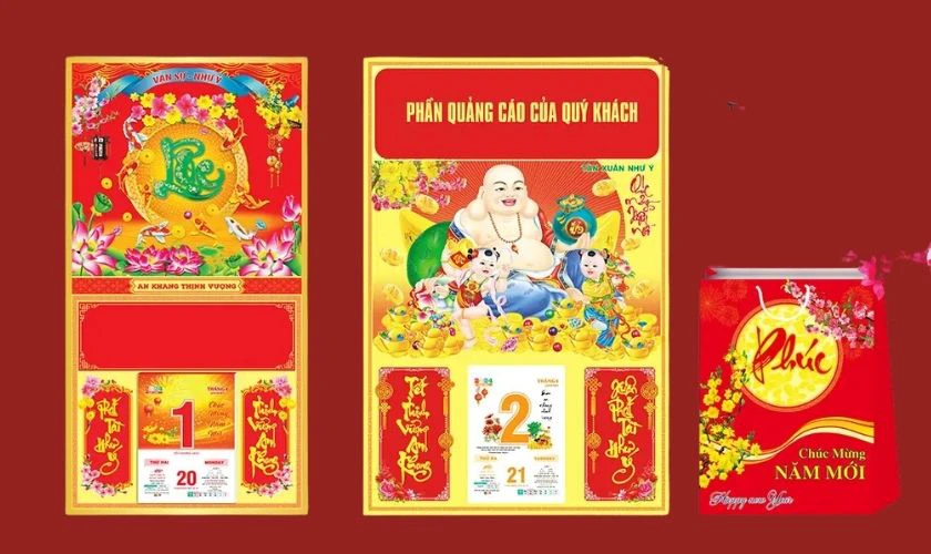 Tặng lịch Tết cho khách hàng