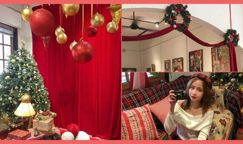25 qu&aacute;n cafe trang tr&iacute; Noel đẹp ở S&agrave;i G&ograve;n