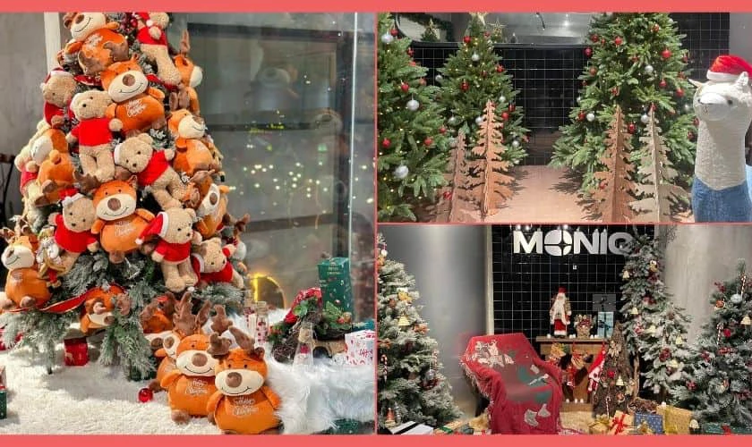 Qu&aacute;n cafe trang tr&iacute; Noel gi&aacute; rẻ