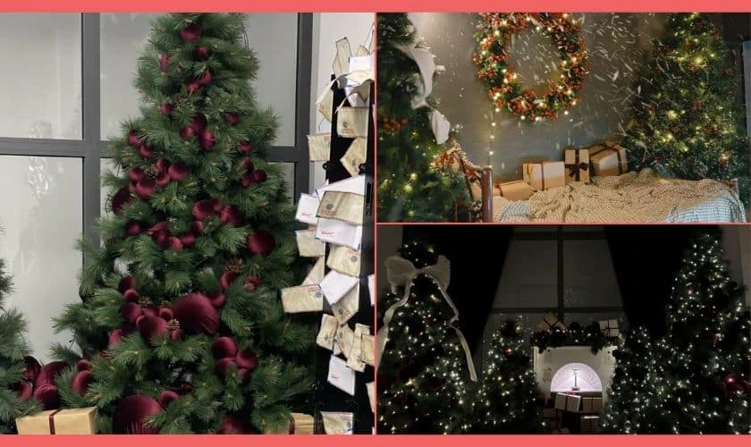 Qu&aacute;n cafe trang tr&iacute; Noel gần đ&acirc;y