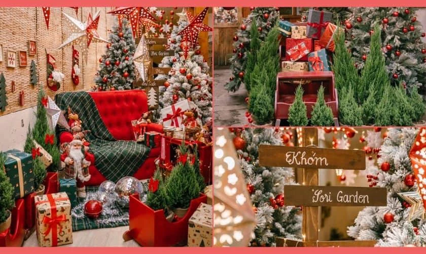 Qu&aacute;n cafe trang tr&iacute; Noel đẹp ở S&agrave;i G&ograve;n 