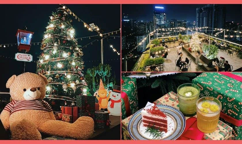 10 qu&aacute;n cafe trang tr&iacute; Noel đẹp ấn tượng tại H&agrave; Nộ