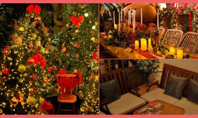 Qu&aacute;n cafe trang tr&iacute; Noel đẹp ở S&agrave;i G&ograve;n n&ecirc;n thử