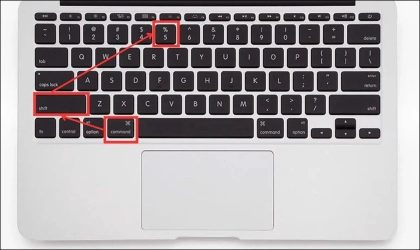 Quay m&agrave;n h&igrave;nh MacBook bằng ph&iacute;m tắt