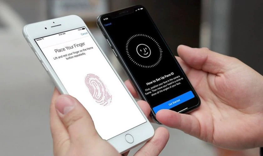 Mở kh&oacute;a iPhone 12 qu&ecirc;n mật khẩu bằng Face ID hoặc Touch ID