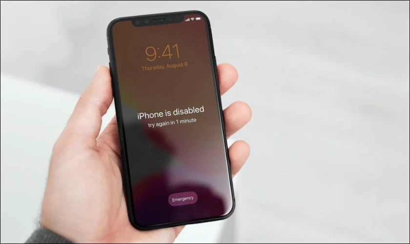 Qu&ecirc;n mật khẩu iPhone 12 bị v&ocirc; hiệu h&oacute;a l&agrave; g&igrave;?