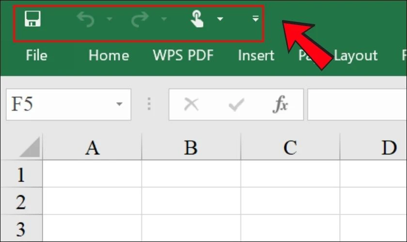 Quick Access Toolbar trong Excel l&agrave; g&igrave;?