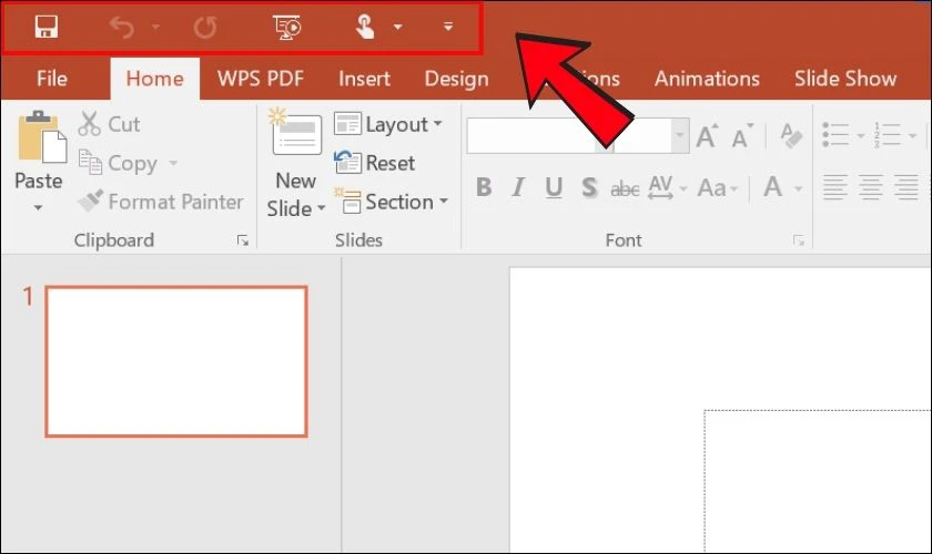 Quick Access Toolbar PowerPoint l&agrave; g&igrave;?