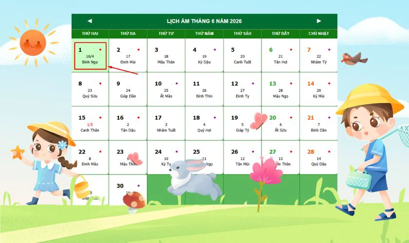 Quốc tế thiếu nhi là ngày mấy 2026? Quốc tế thiếu nhi là thứ 2, ngày 1/6/2026
