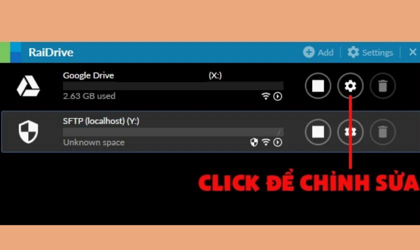 C&aacute;ch chỉnh sửa th&ocirc;ng số ổ đĩa trong RaiDrive