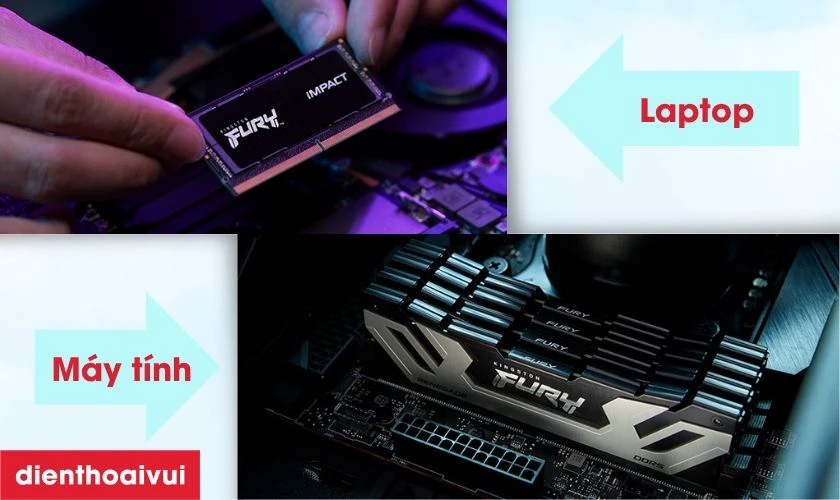 RAM d&agrave;nh cho laptop v&agrave; PC kh&aacute;c nhau như thế n&agrave;o?