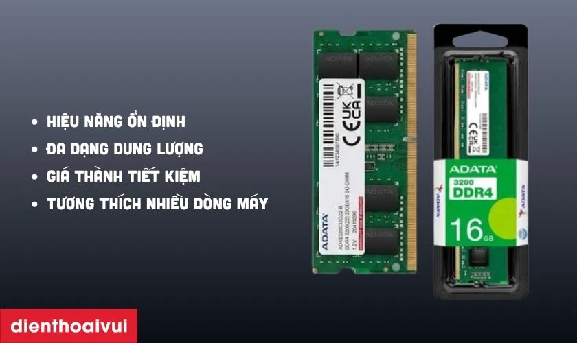 Ram Adata cũ c&oacute; đặc điểm g&igrave;?