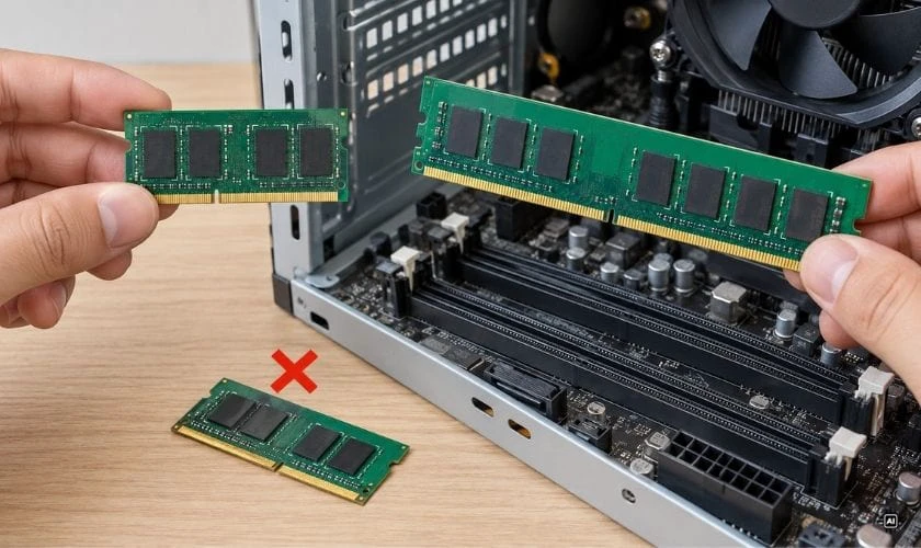 Những lưu ý khi tận dụng RAM laptop cho máy tính bàn