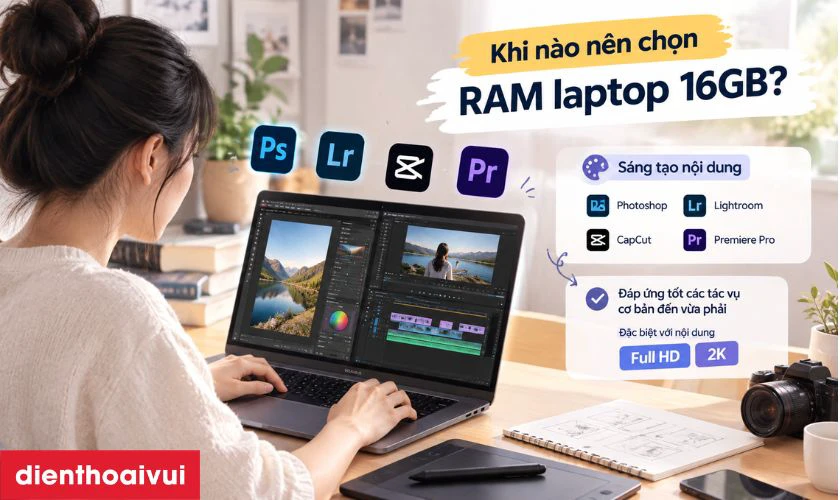 Khi nào nên chọn RAM laptop dung lượng 16GB?