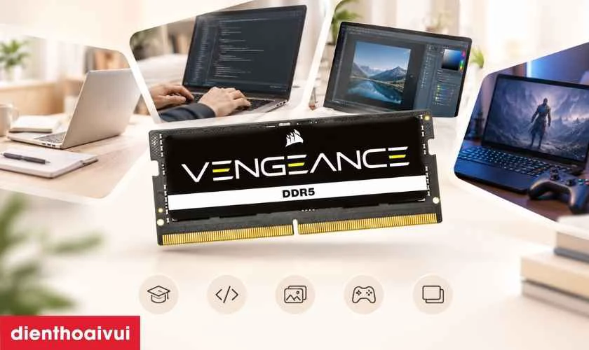RAM Corsair DDR5 16GB BUS 5600 phù hợp với những nhu cầu nào?
