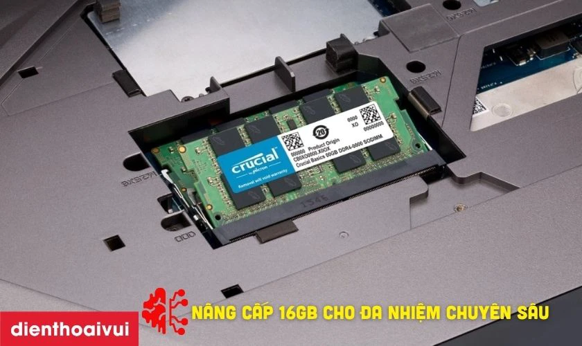 Ưu điểm khi mua RAM laptop Crucial DDR4 16GB BUS 3200 cũ đẹp