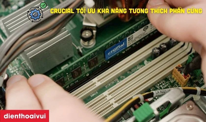RAM laptop Crucial DDR4 16GB BUS 3200 cũ đẹp tối ưu tương th&iacute;ch