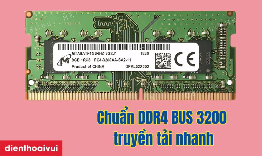 Ưu điểm khi mua RAM laptop Micron DDR4 8GB BUS 3200 cũ đẹp
