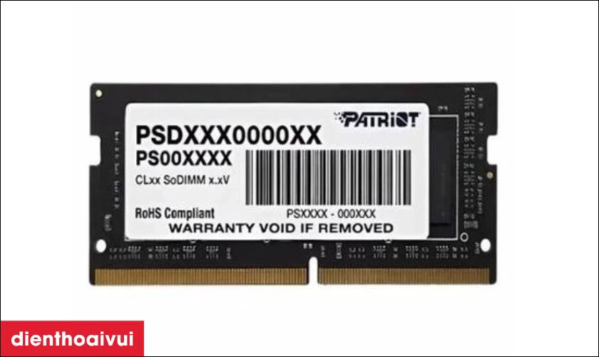 Th&ocirc;ng tin chi tiết về RAM laptop Patriot DDR4 4GB Bus 2666