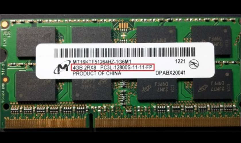 Các thông số cơ bản của RAM máy tính