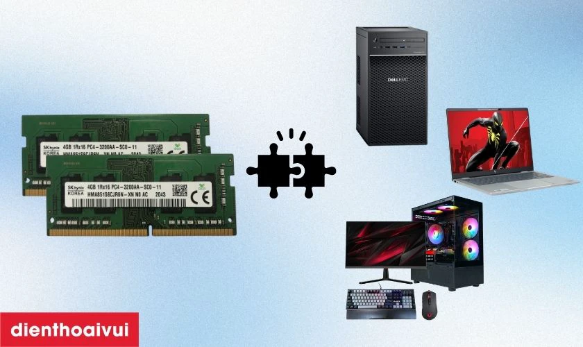 RAM SK Hynix c&oacute; khả năng tương th&iacute;ch với nhiều d&ograve;ng m&aacute;y t&iacute;nh
