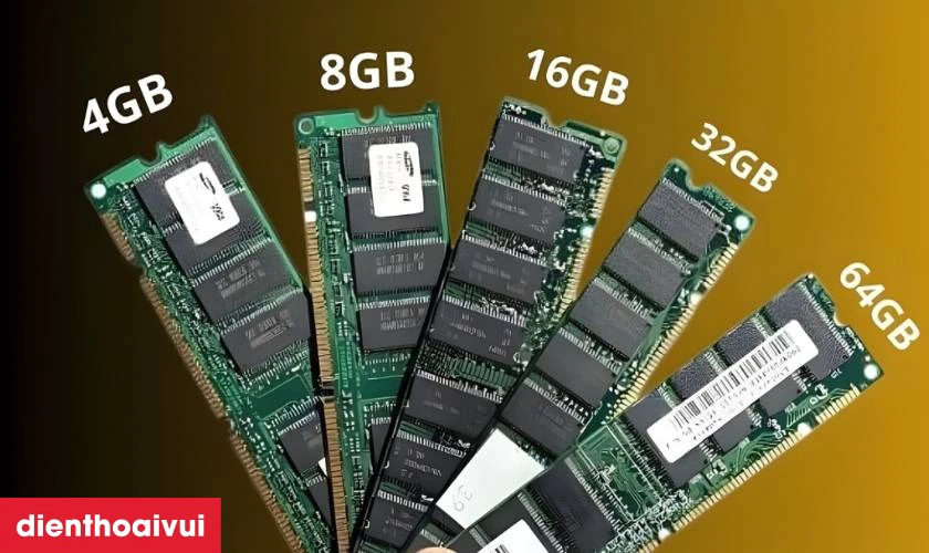 C&oacute; nhiều lựa chọn về dung lượng v&agrave; chuẩn RAM