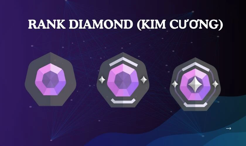 Diamond (Kim Cương) l&agrave; một bậc xếp hạng kh&aacute; cao trong Valorant