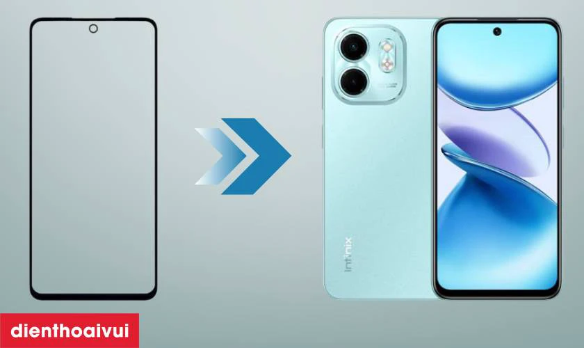 &Eacute;p k&iacute;nh điện thoại Infinix