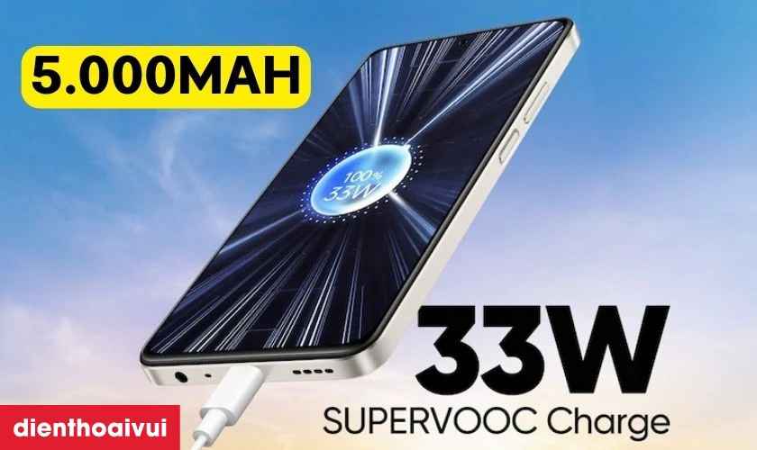 Sạc nhanh 33W đầy ấn tượng