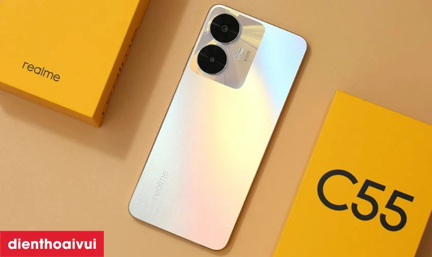 Nổi bật với ngoại h&igrave;nh bắt mắt của Realme C55 6GB 128GB - Đ&atilde; K&iacute;ch Hoạt