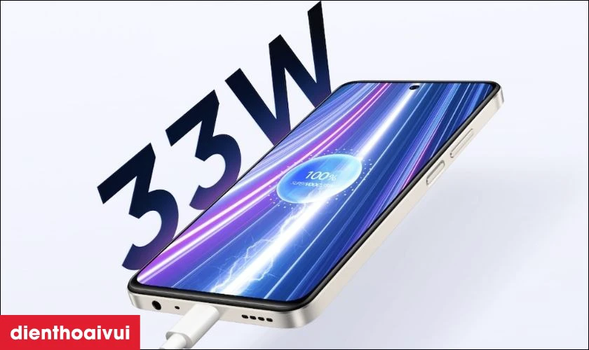 Realme C55 8GB 256GB với lượng pin 5000mAh kết hợp sạc nhanh 33W