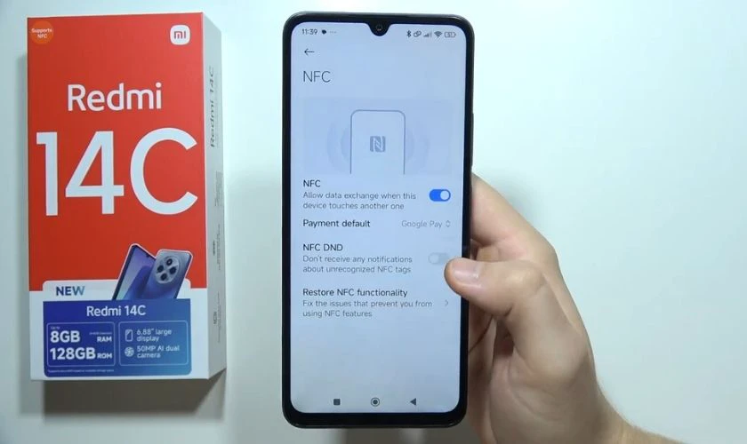 Cách kiểm tra Redmi 14C có NFC không