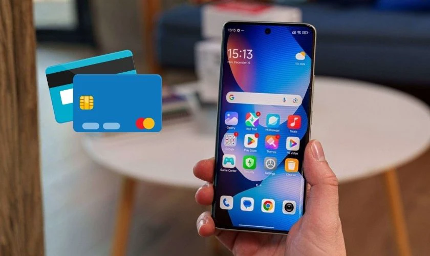 Sử dụng thẻ từ hoặc thẻ chip ngân hàng vật lý