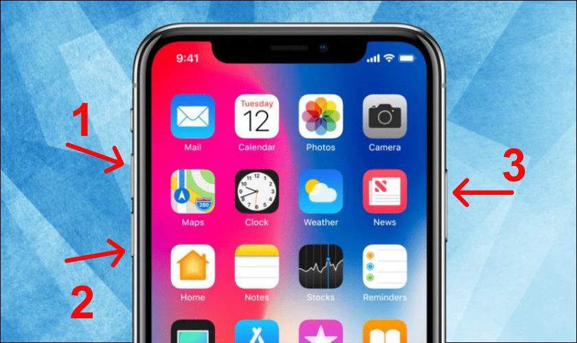 Reset iPhone 11 bằng ph&iacute;m cứng