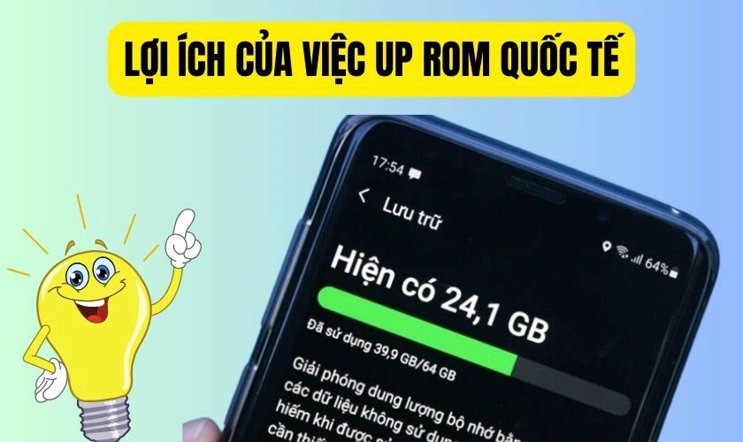 Lợi &iacute;ch của việc up ROM