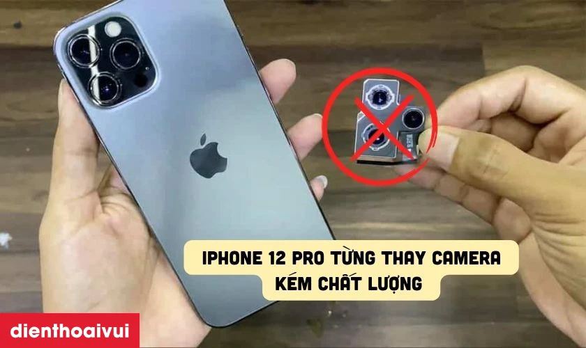 Nguyên nhân gây đốm mờ camera sau iPhone 12 Pro