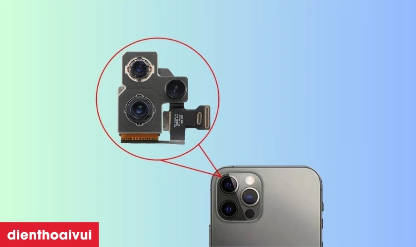 Tại sao n&ecirc;n rửa đốm camera sau iPhone 12 Pro Max thay v&igrave; thay mới