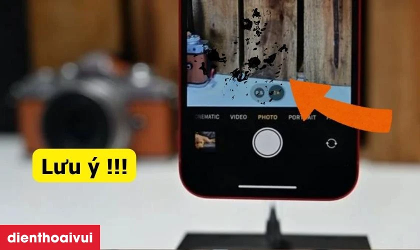 Lưu &yacute; khi camera sau iPhone bị đốm mờ
