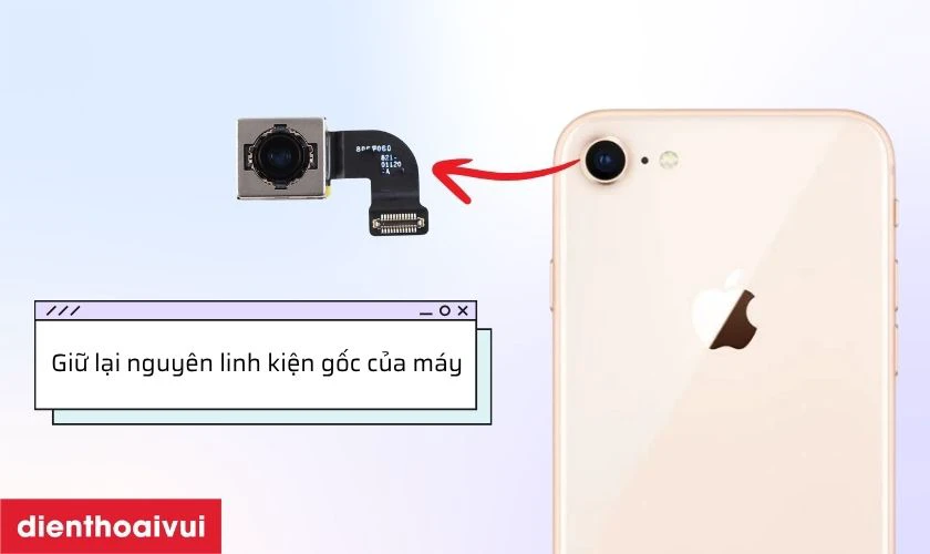 Tại sao n&ecirc;n rửa đốm camera sau iPhone 8 thay v&igrave; thay mới?