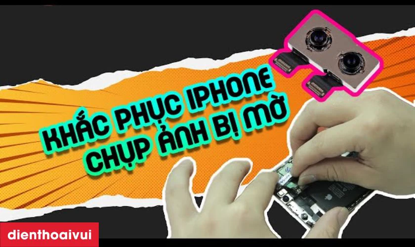 Lưu &yacute; khi camera sau iPhone bị đốm mờ