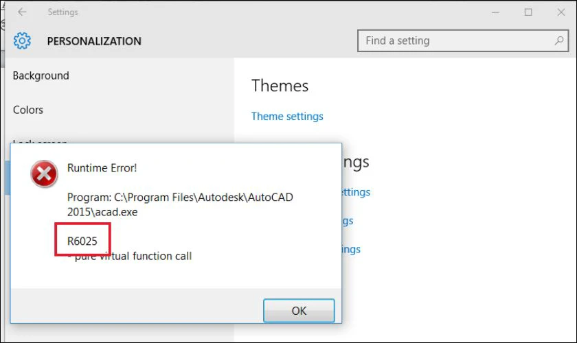 Gợi &yacute; c&aacute;ch sửa lỗi Runtime Error r6025 tại nh&agrave;